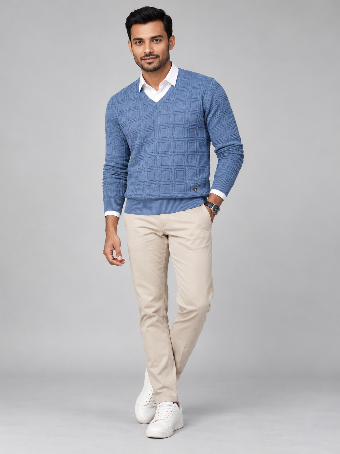 Men's Premium Full Sleeve V-Neck Sweater