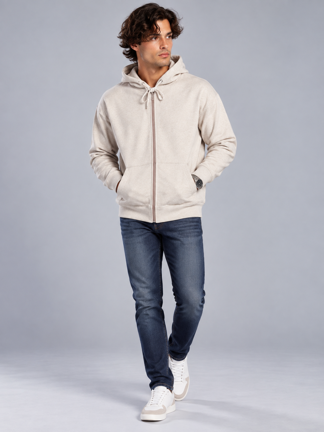 Men’s Premium Full-Zip Hooded Sweatshirt