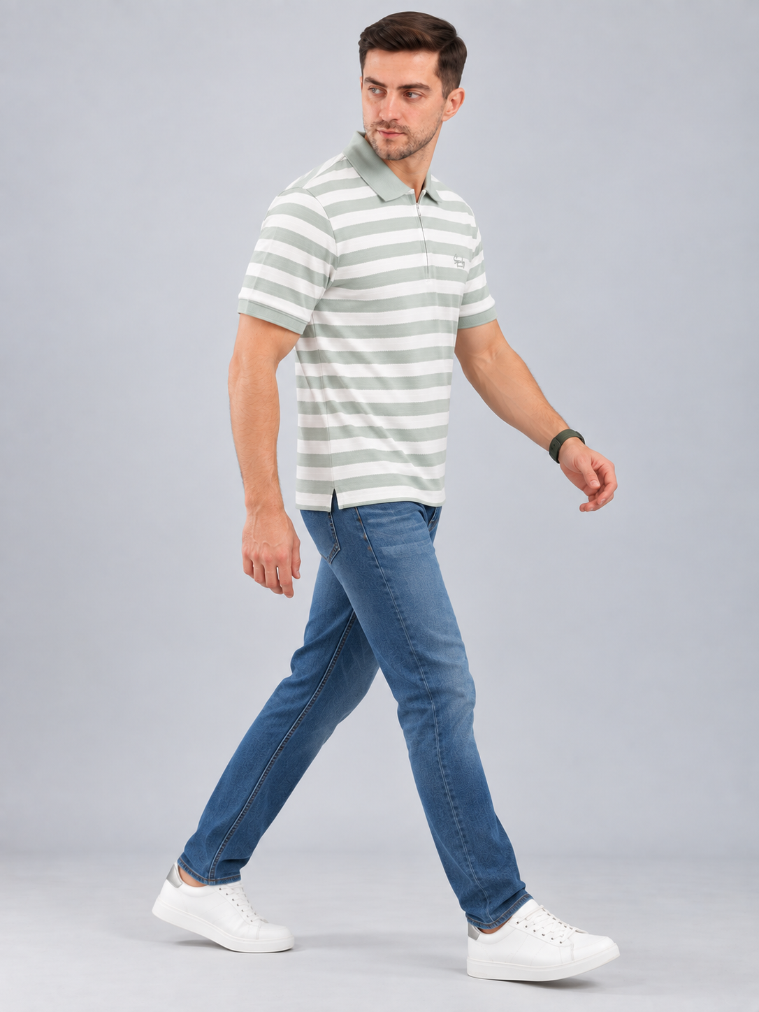 Men’s Premium Cotton Blend Half Sleeve T-Shirt