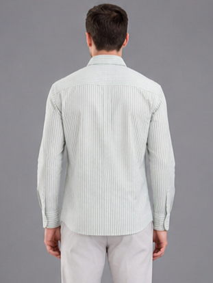 Men Premium Casual Stripe Shirt Full Sleeve Regular Fit
