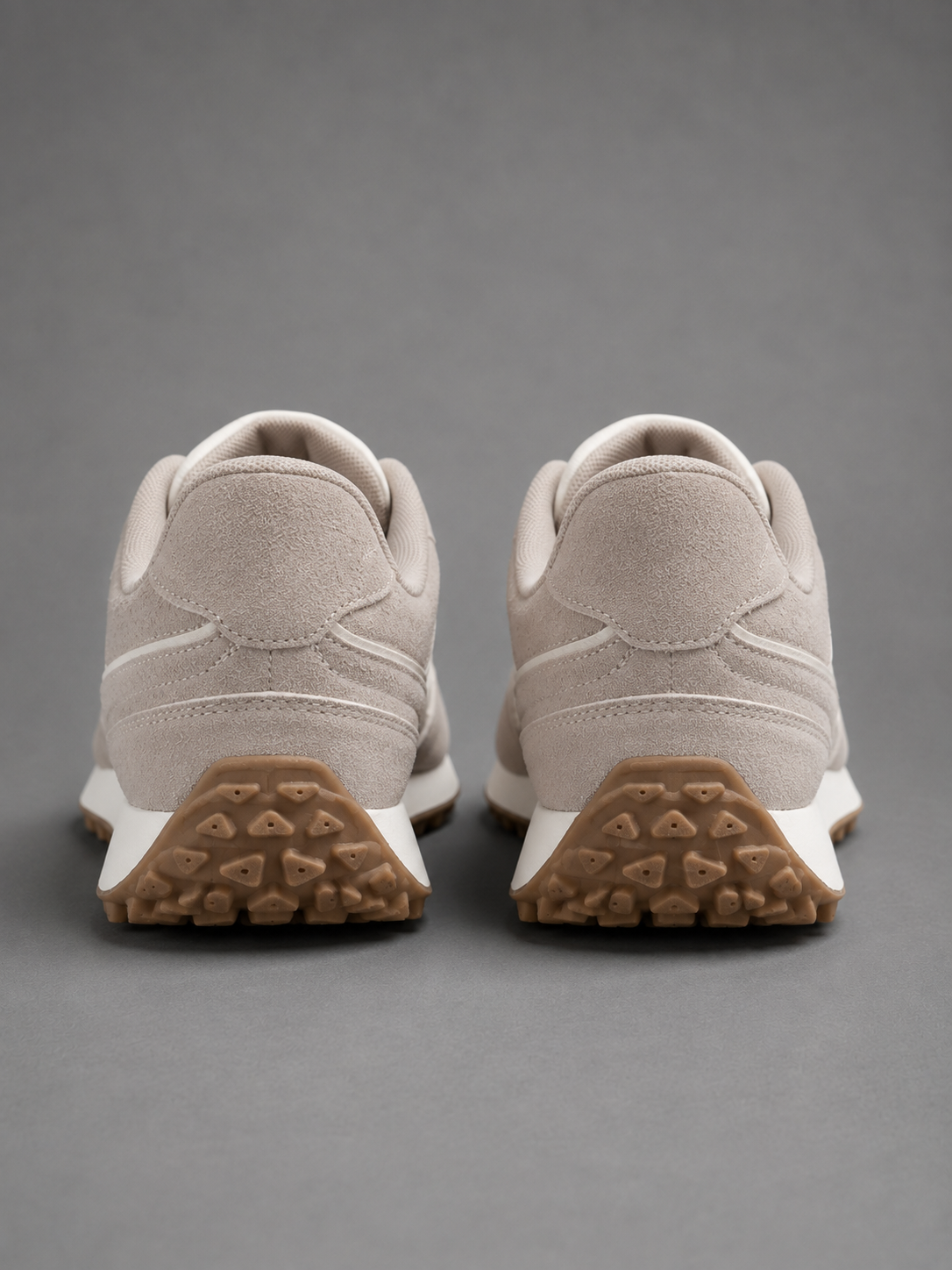 Men's Light Beige Solid Casual Shoes