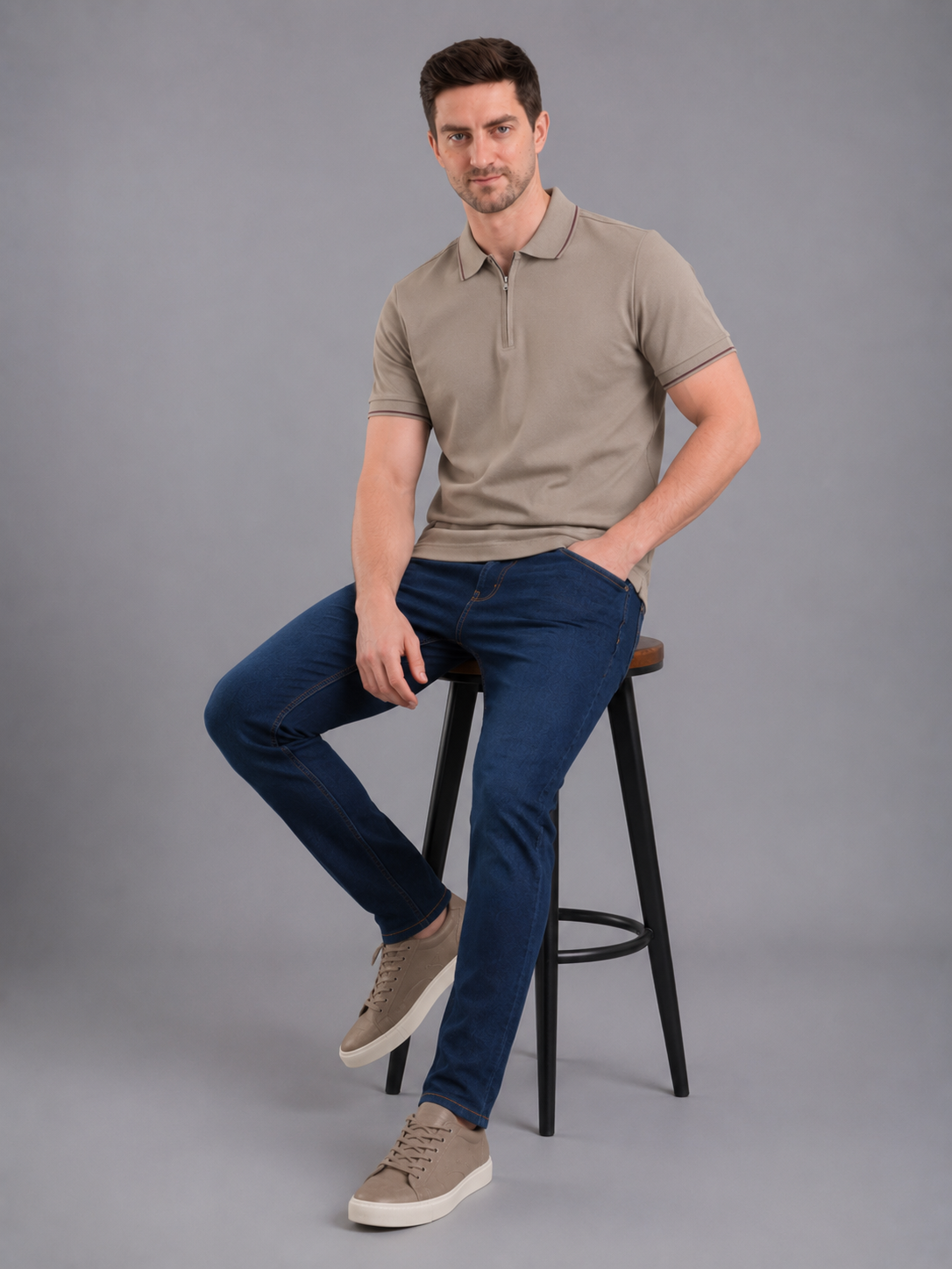 Men Premium Solid Polo T-Shirt