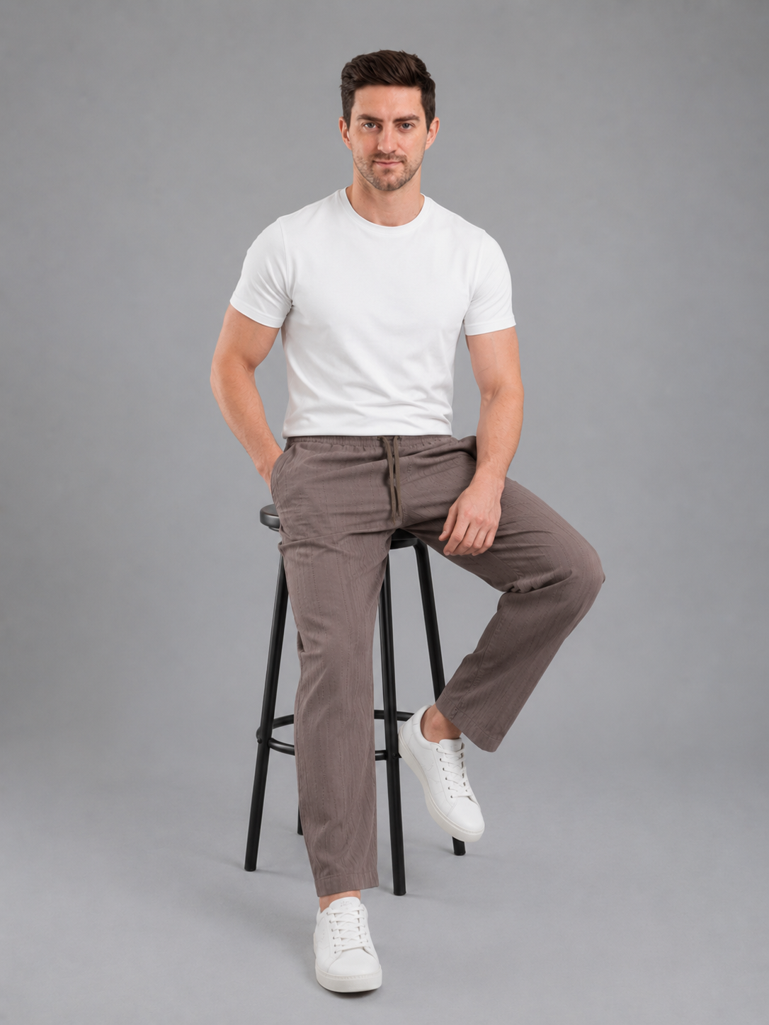 Men Jogger Cotton Lower with Pockets