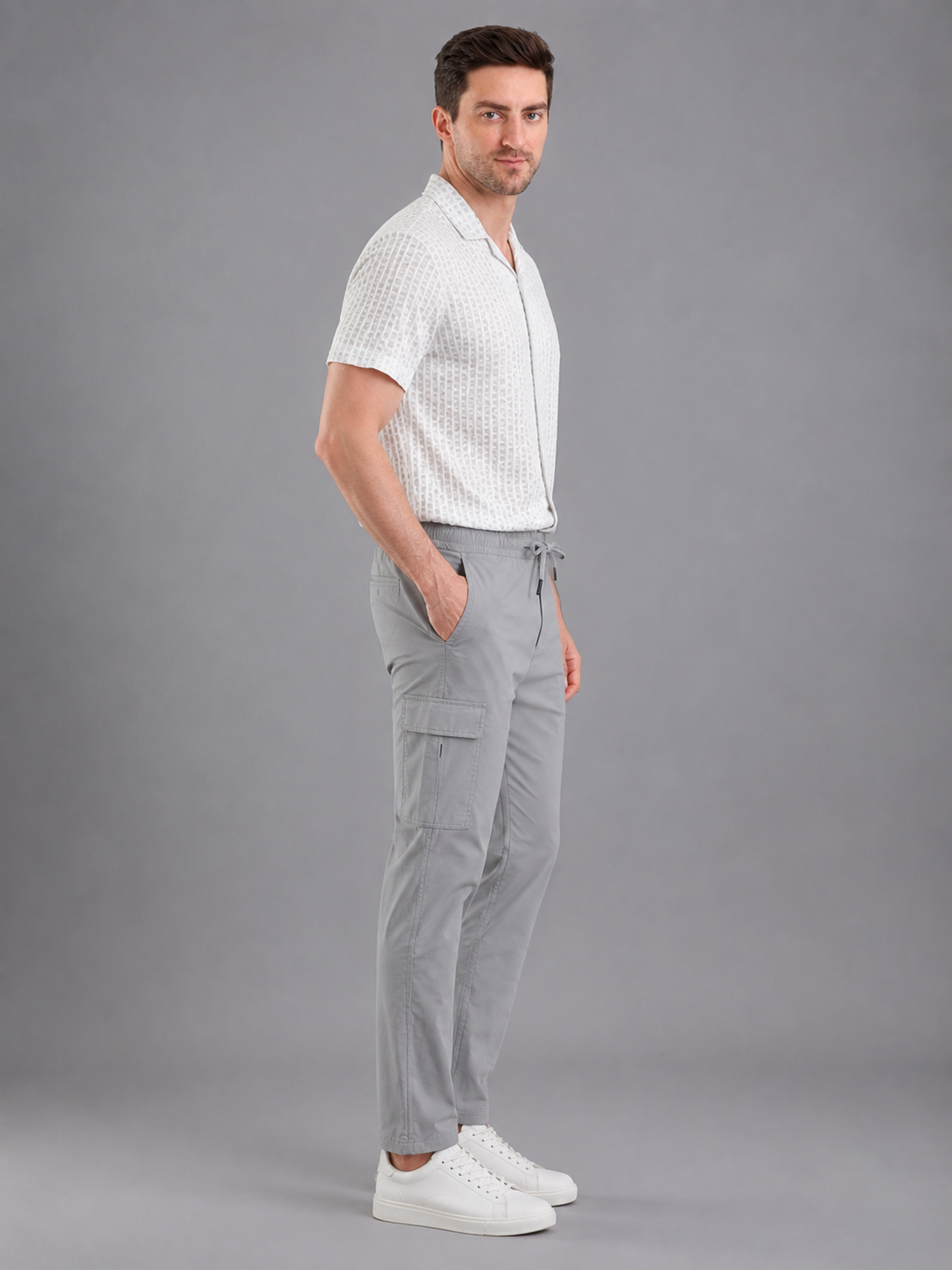 Men Cargo Cotton Lower with Pockets