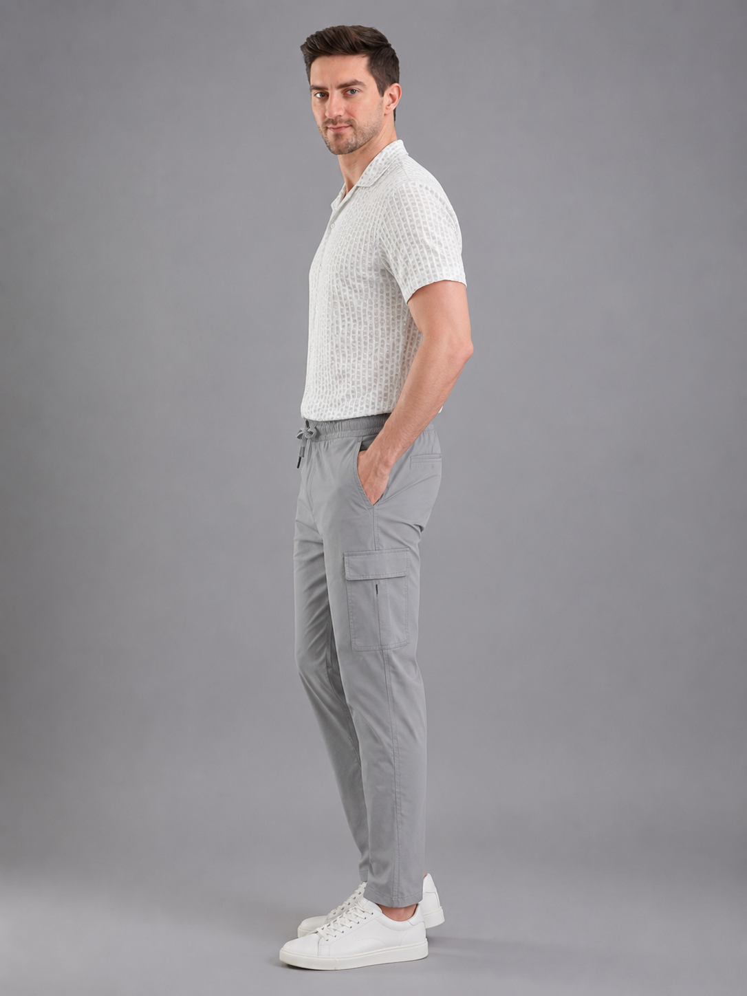 Men Cargo Cotton Lower with Pockets