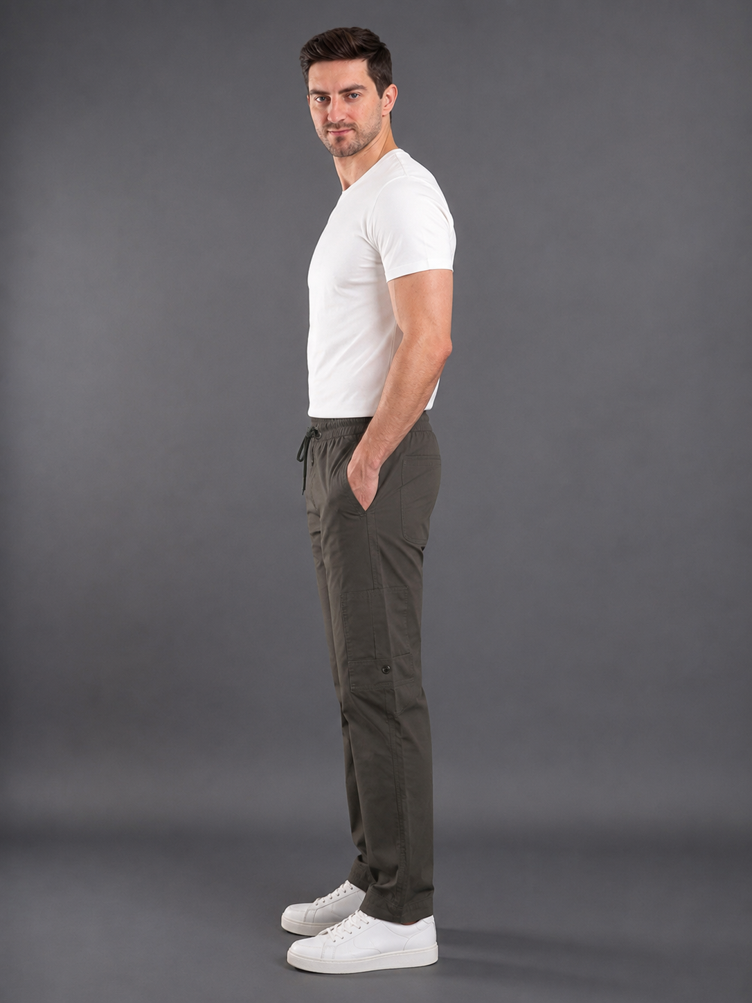 Men Jogger Cotton Lower with Pockets