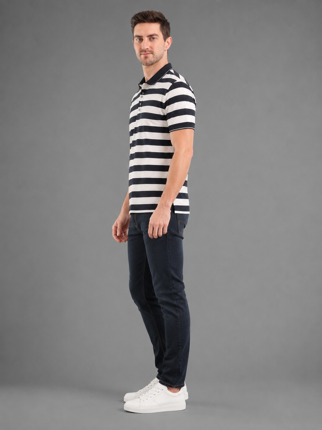 Men Premium Solid Half Sleevs Polo T-Shirt