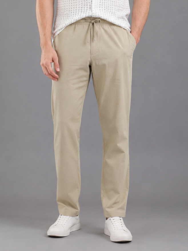 Men Cargo Cotton Lower Fawn Colour