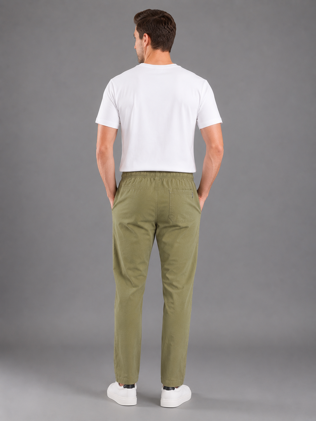Men Cargo Cotton Lower Green Colour