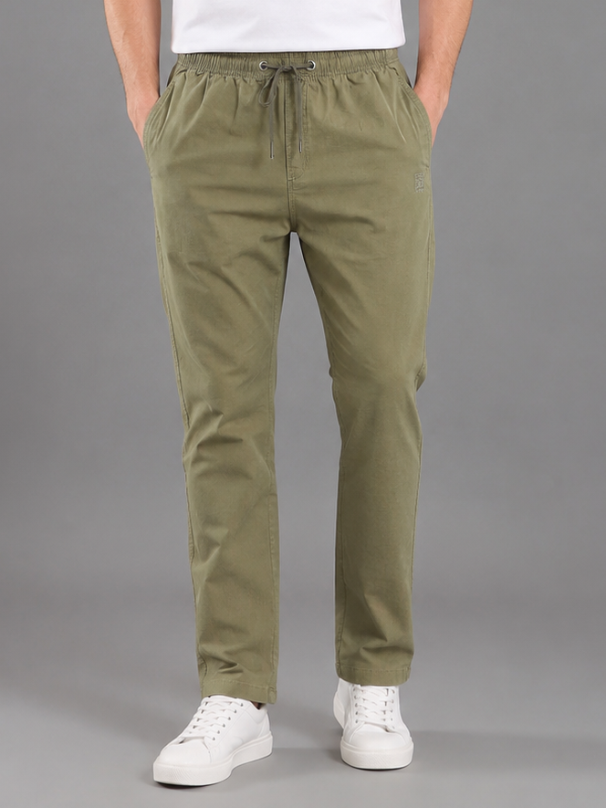 Men Cargo Cotton Lower Green Colour