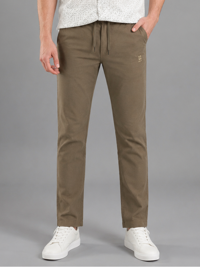 Men Cargo Cotton Lower Khaki Colour