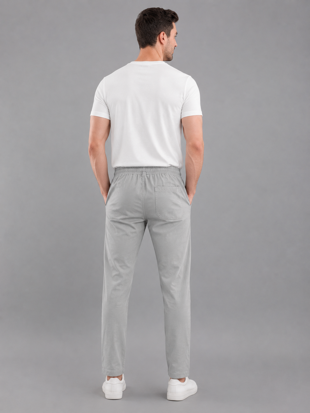 Men Cargo Cotton Lower Light Grey Colour