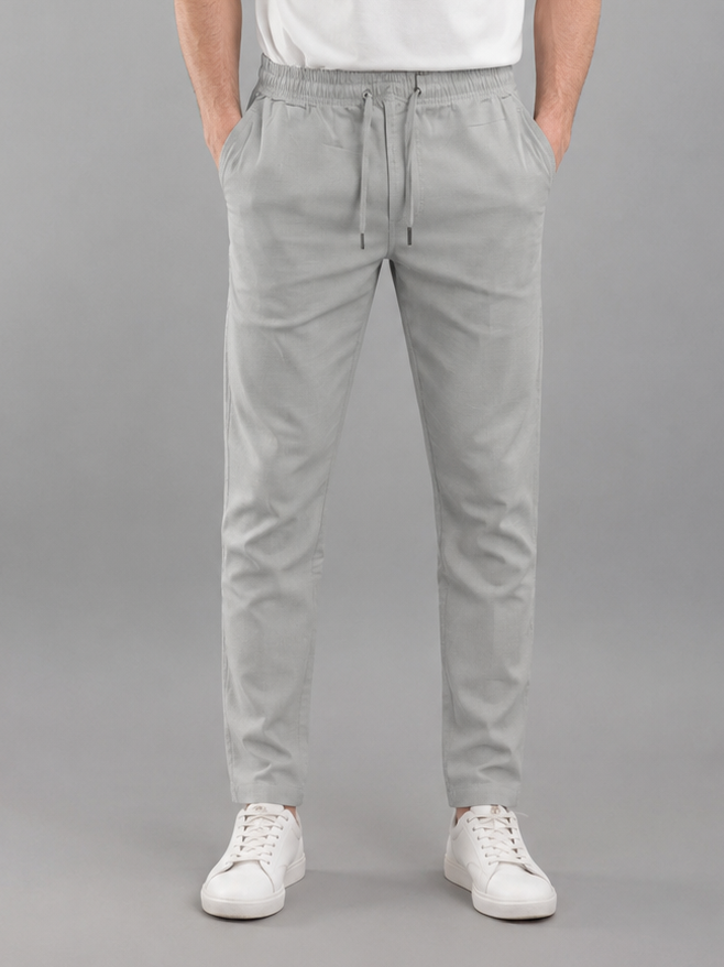 Men Cargo Cotton Lower Light Grey Colour