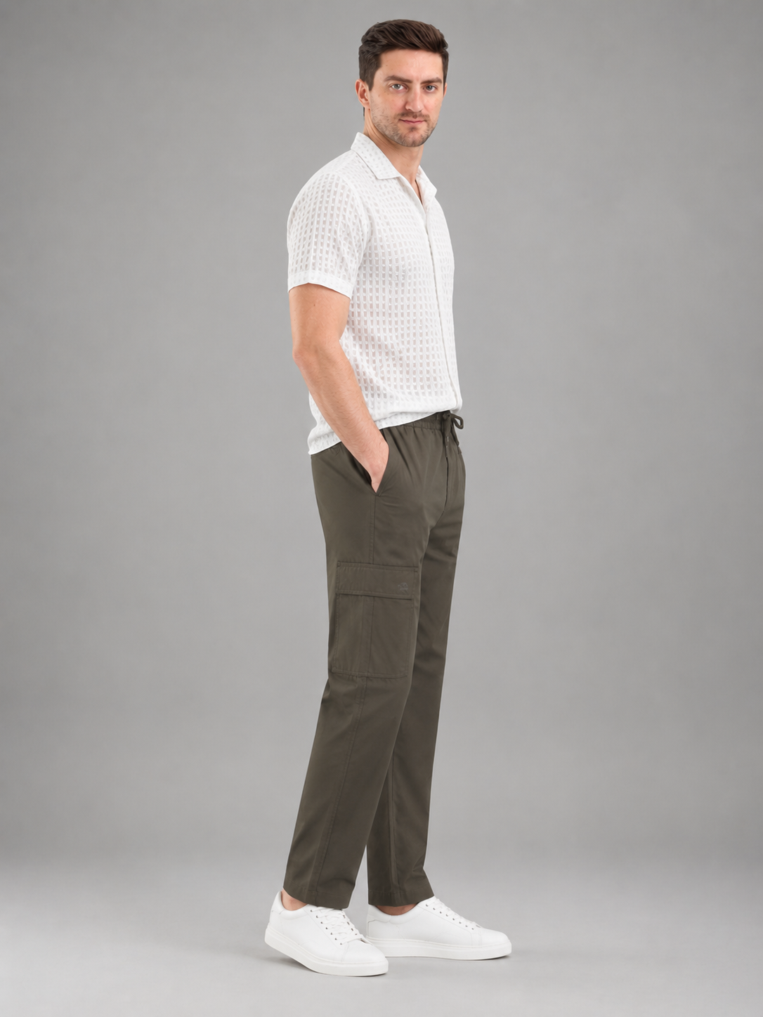 Men Cargo Cotton Lower with Pockets