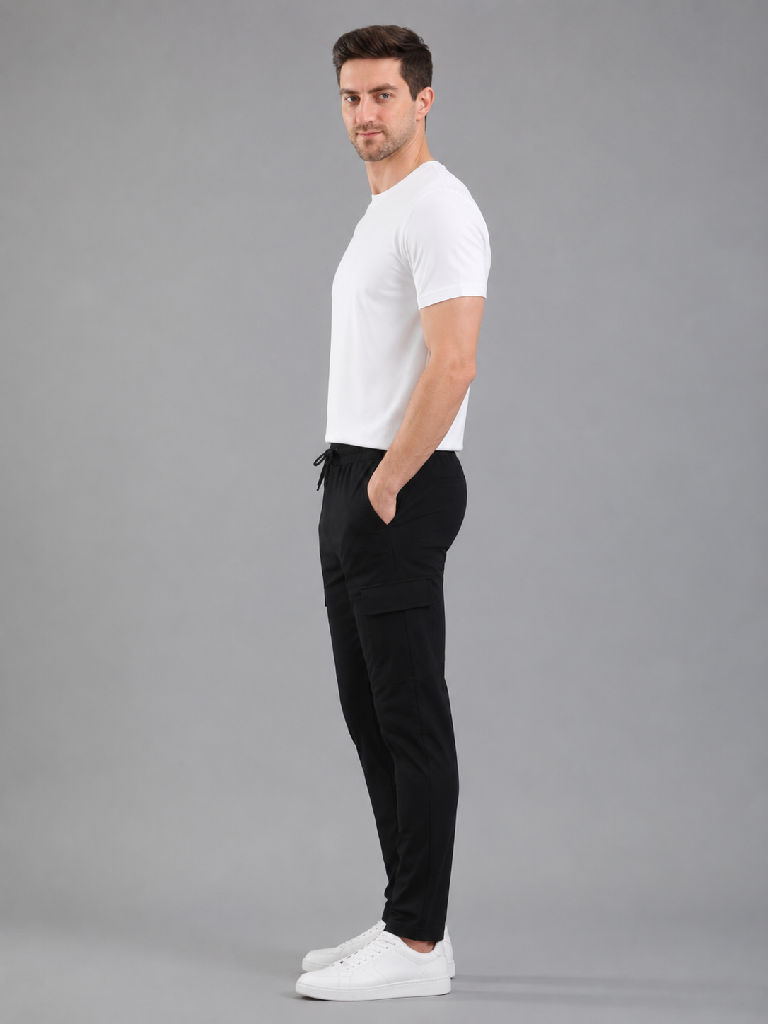 Men Cargo Cotton Lower with Pockets
