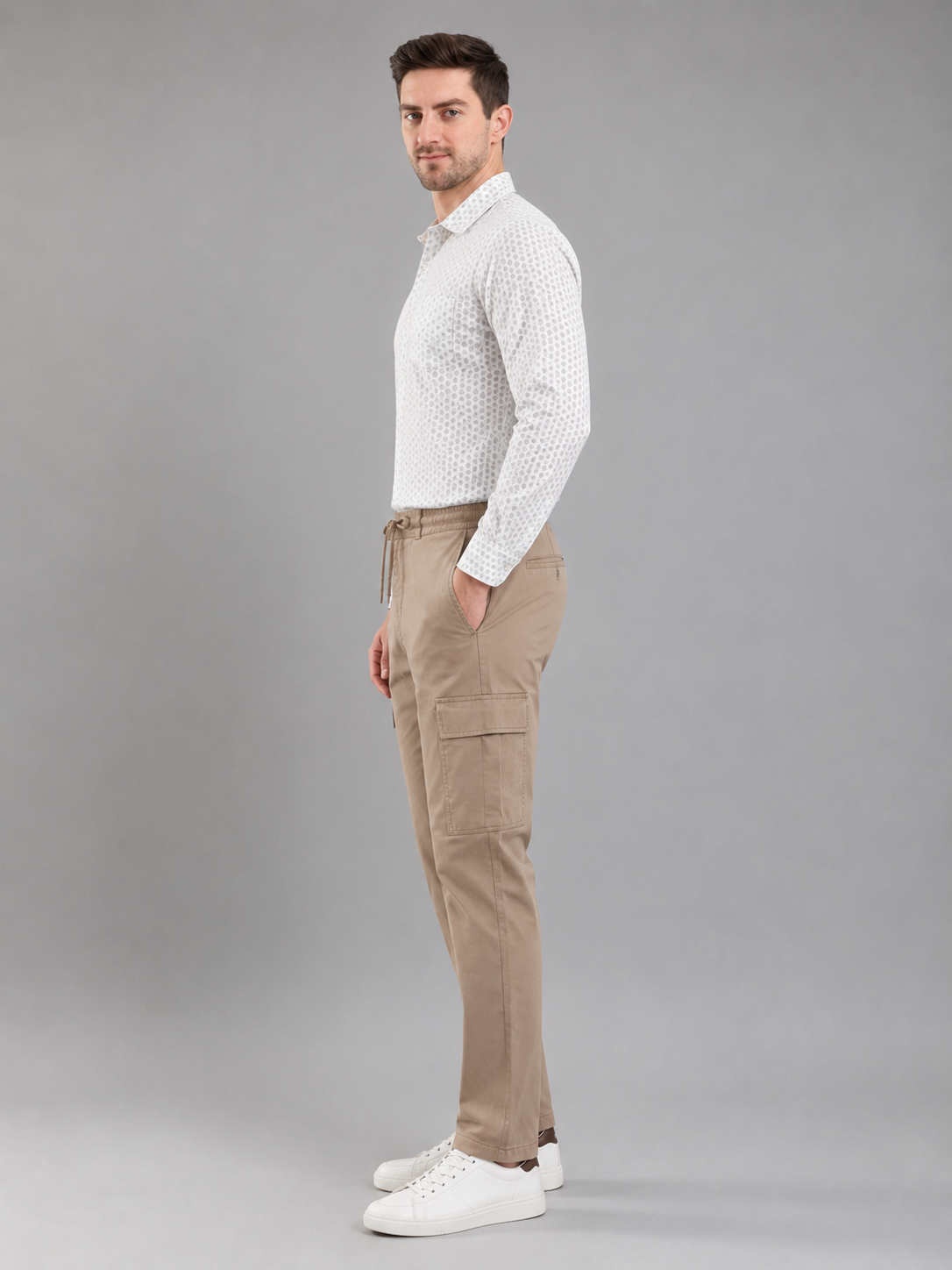 Men Cargo Cotton Lower with Pockets
