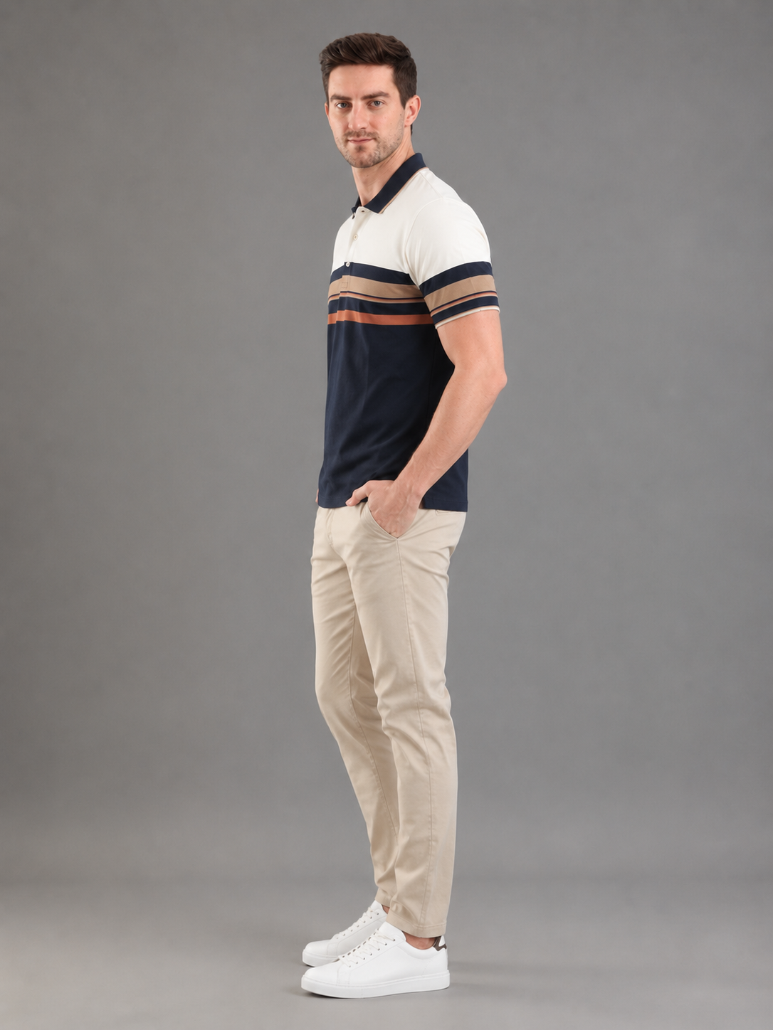 Men Black Colour Premium Solid Polo T-Shirt