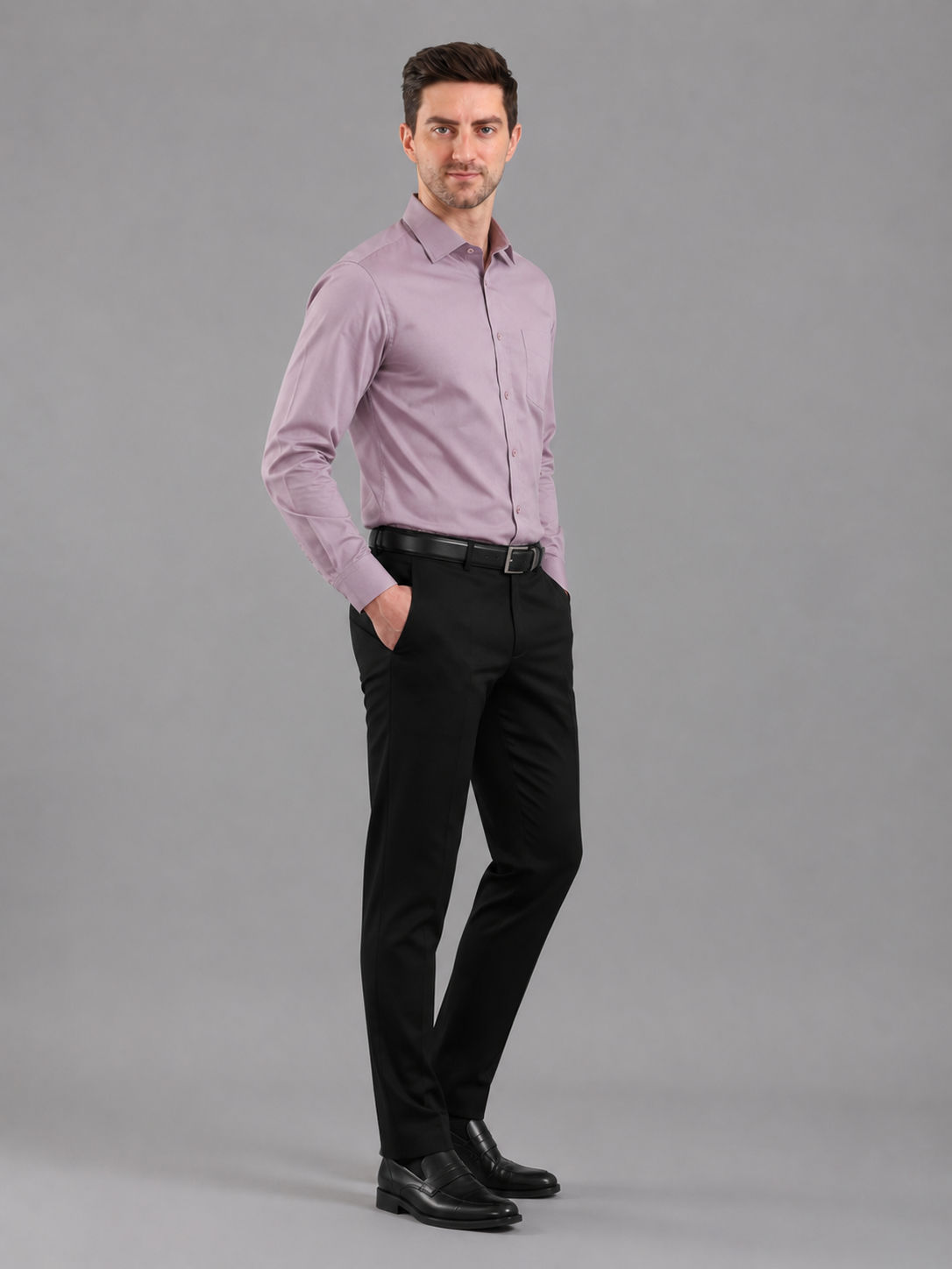 Men Premium Casual Plain Shirt Full Sleeve Regular Fit