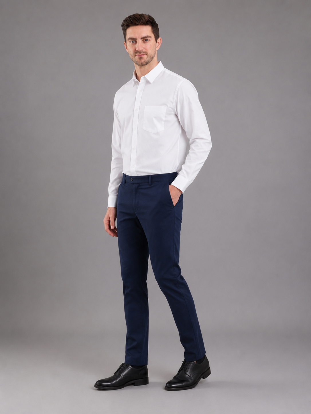 Men Premium Casual Plain Shirt Full Sleeve Regular Fit