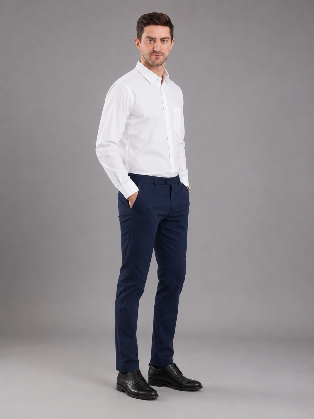 Men Premium Casual Plain Shirt Full Sleeve Regular Fit