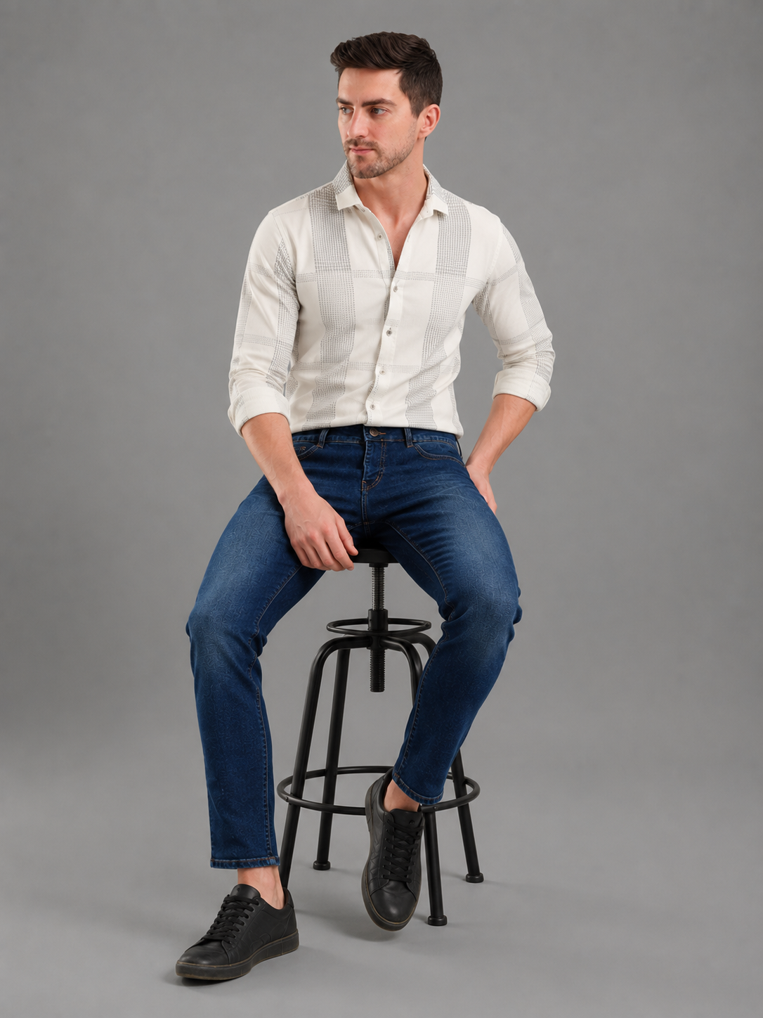 SPARKY Men | Stretch Narrow Fit | lIght Blue Jeans | Premium Casual Denim