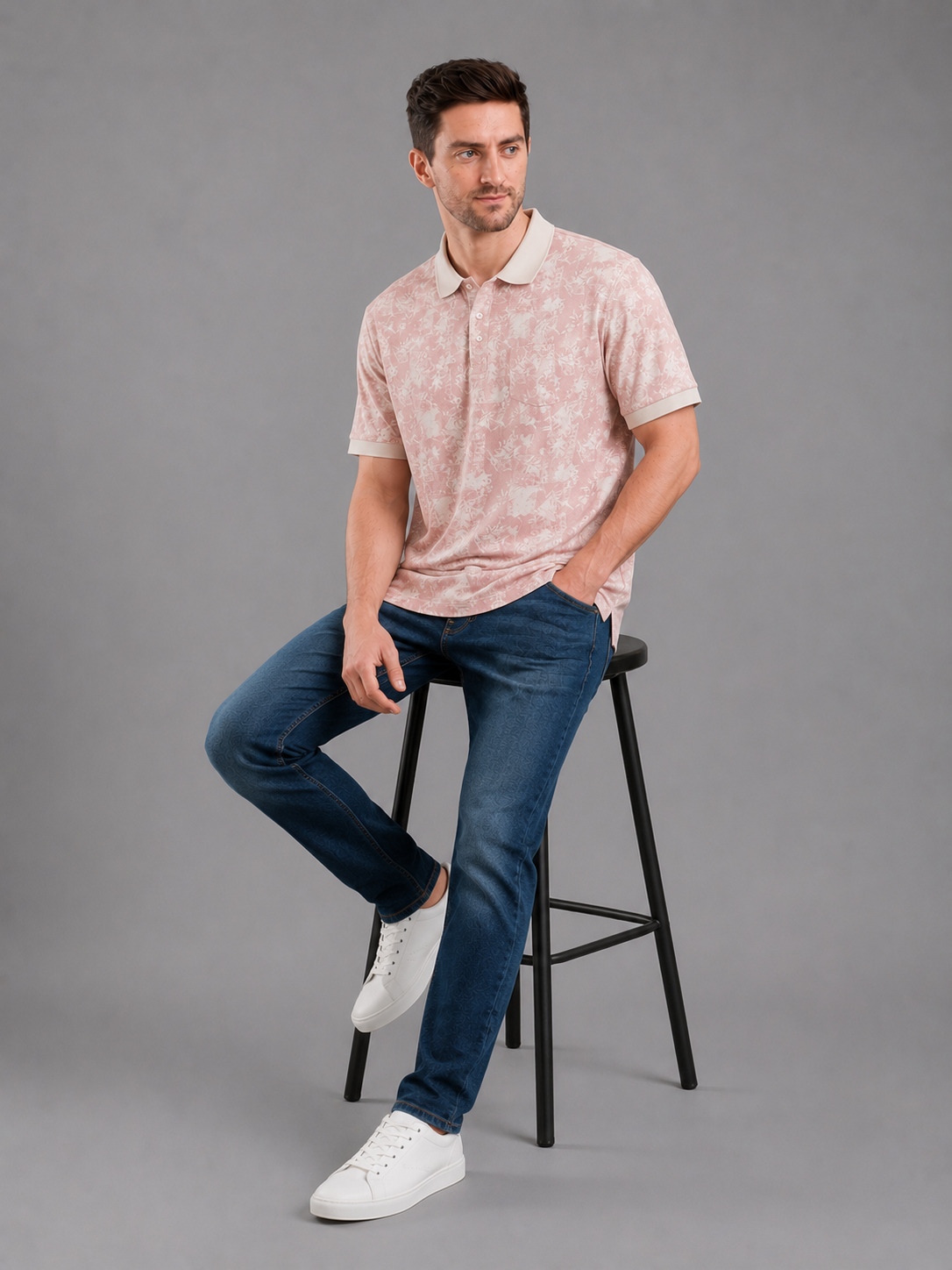 Men Solid Polo T-Shirt | Regular Fit | Cotton Blend | Half Sleeve Casual Wear