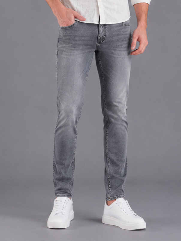 SPARKY Men | Stretch Narrow Fit | Charcoal Jeans | Premium Casual Denim