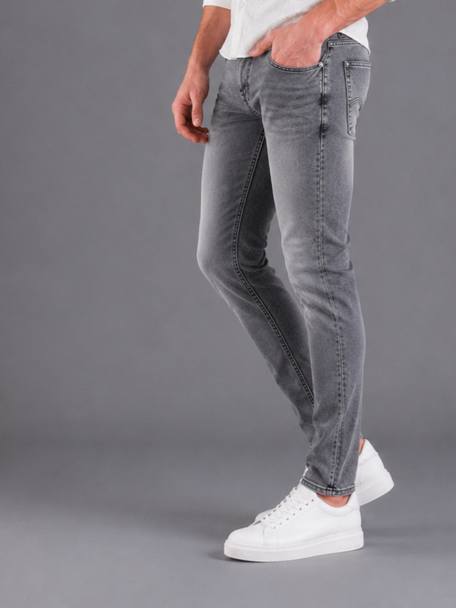 SPARKY Men | Stretch Narrow Fit | Charcoal Jeans | Premium Casual Denim