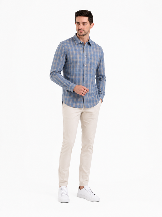 SPARKY Men Formal Business Shirt | Modern Stylish Full Sleeve Shirt Gray Color