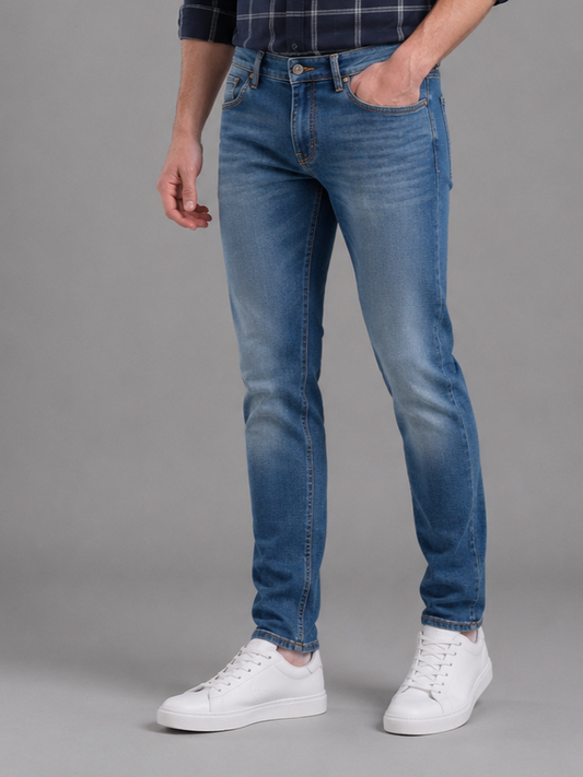 SPARKY Men Narrow Fit Denim Jeans | Stretchable Casual Wear | Stylish Everyday Jeans