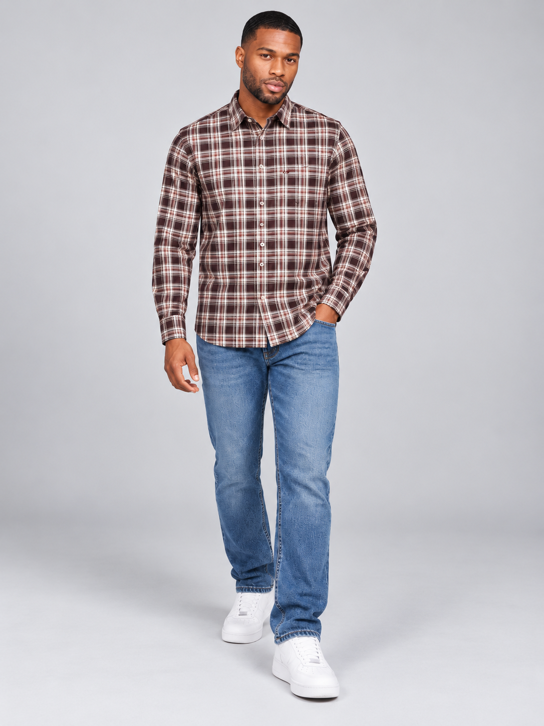 Men’s Premium Checked Casual Shirt