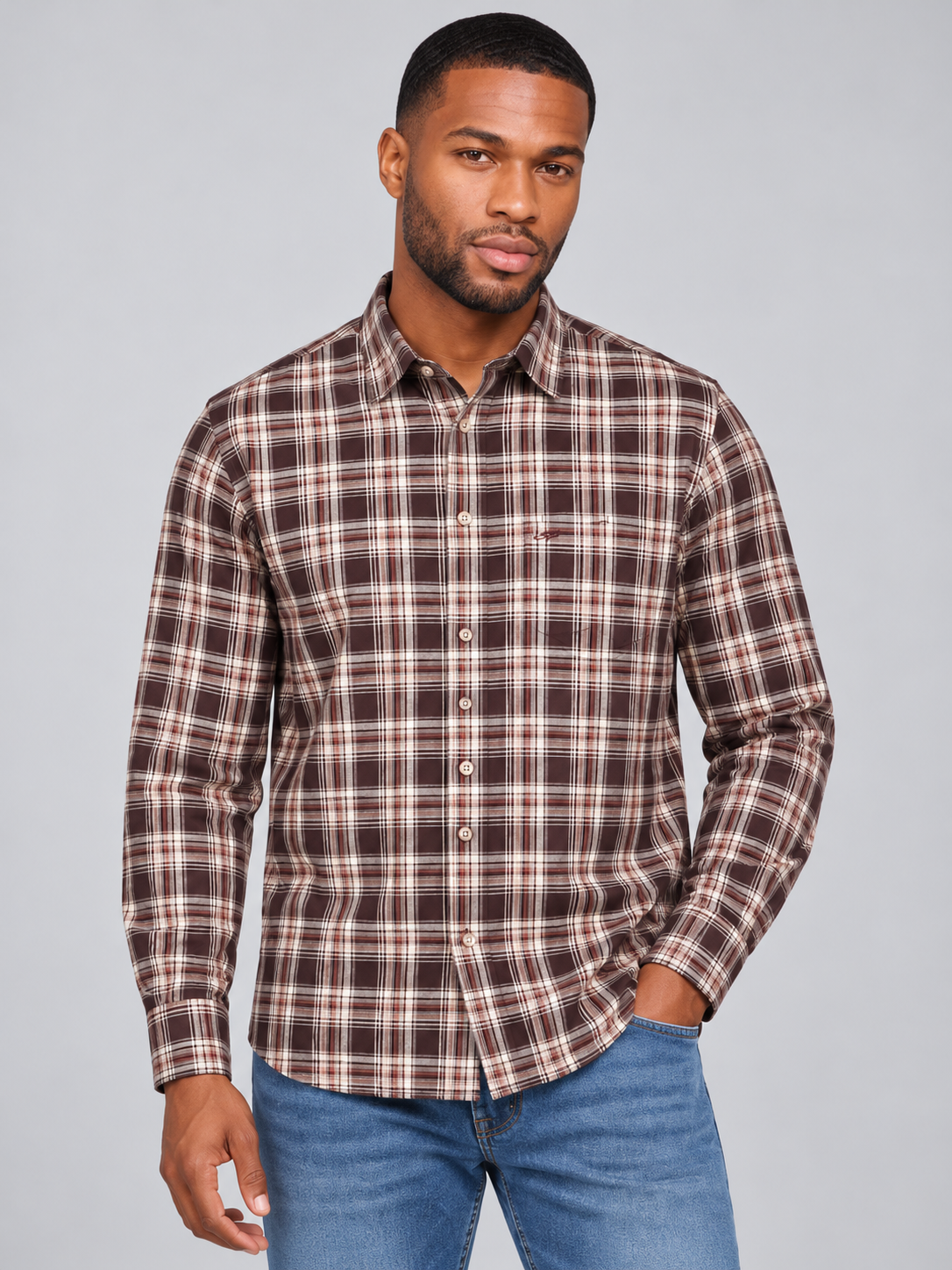 Men’s Premium Checked Casual Shirt