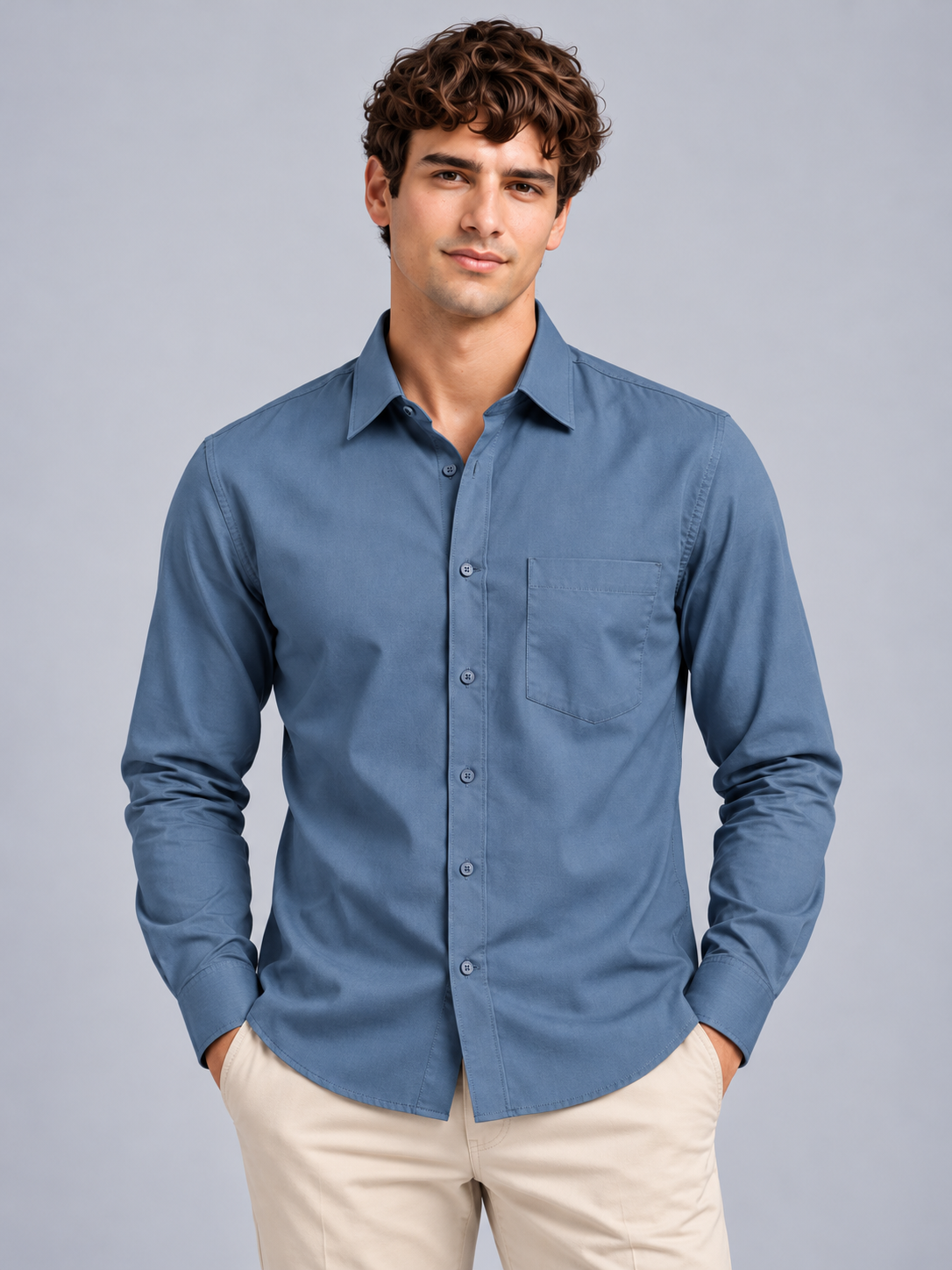 Men’s Premium Plain Casual Shirt