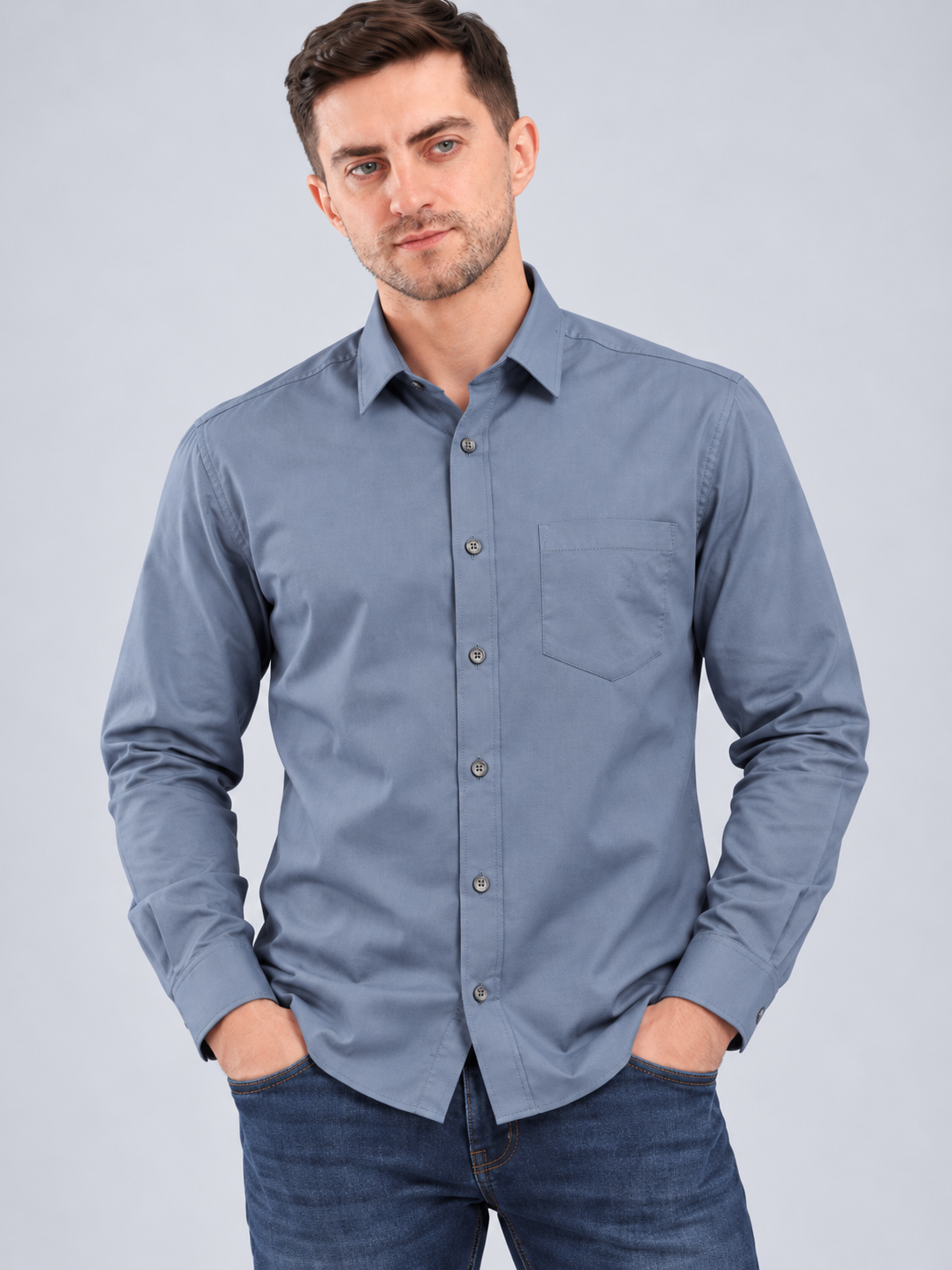 Men’s Premium Plain Casual Shirt
