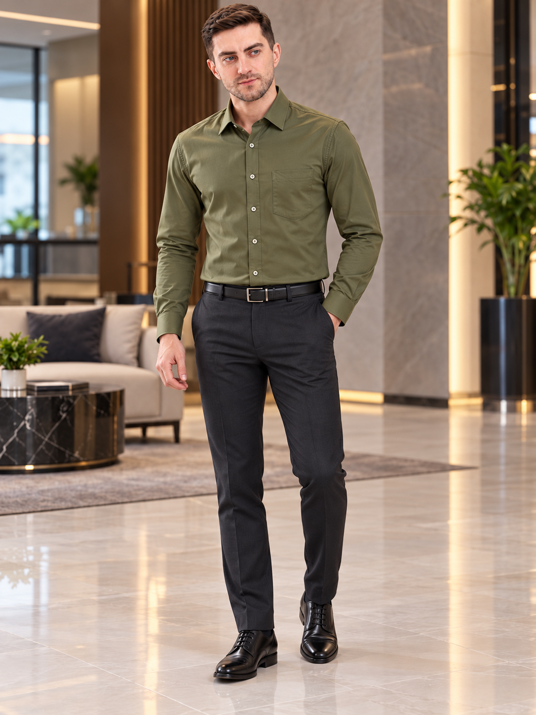 Men’s Premium Formal Plain Shirt