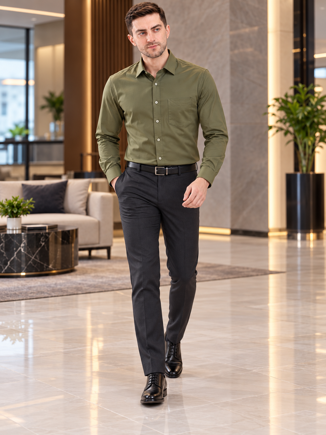 Men’s Premium Formal Plain Shirt