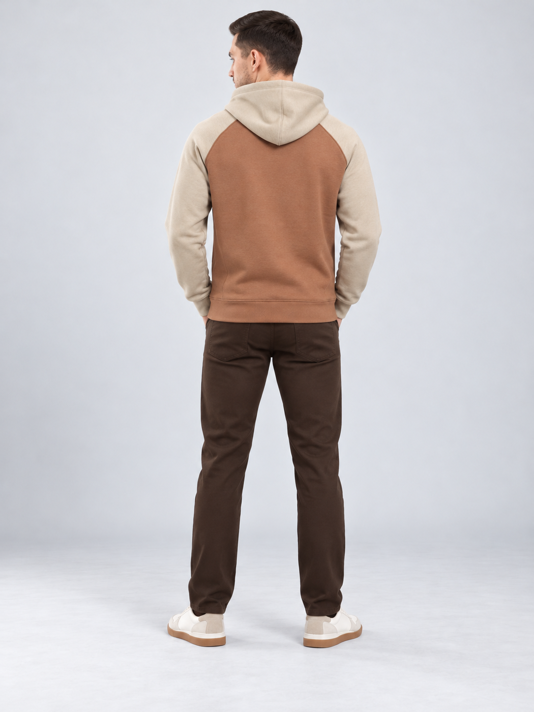 Brown Colour Regular Fit Primium Hooded Sweatshirt