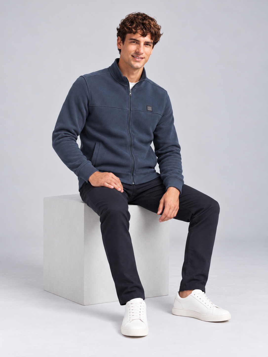 Men’s Premium Full-Zipper Casual Sweatshirt