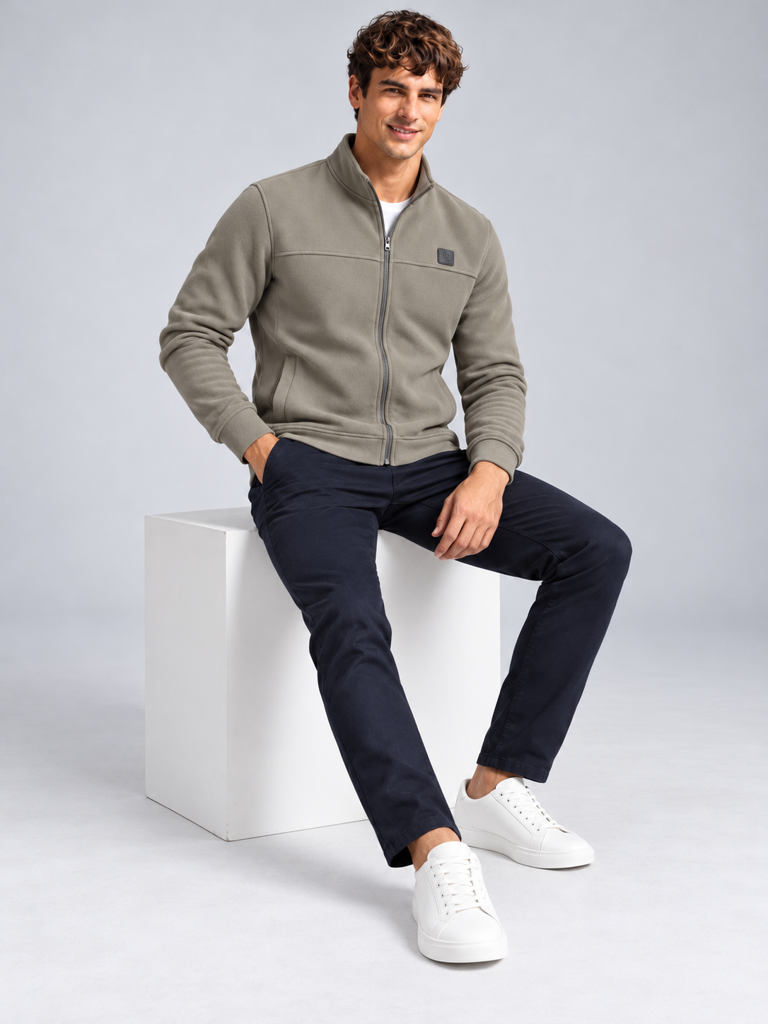 Men’s Premium Full-Zipper Casual Sweatshirt