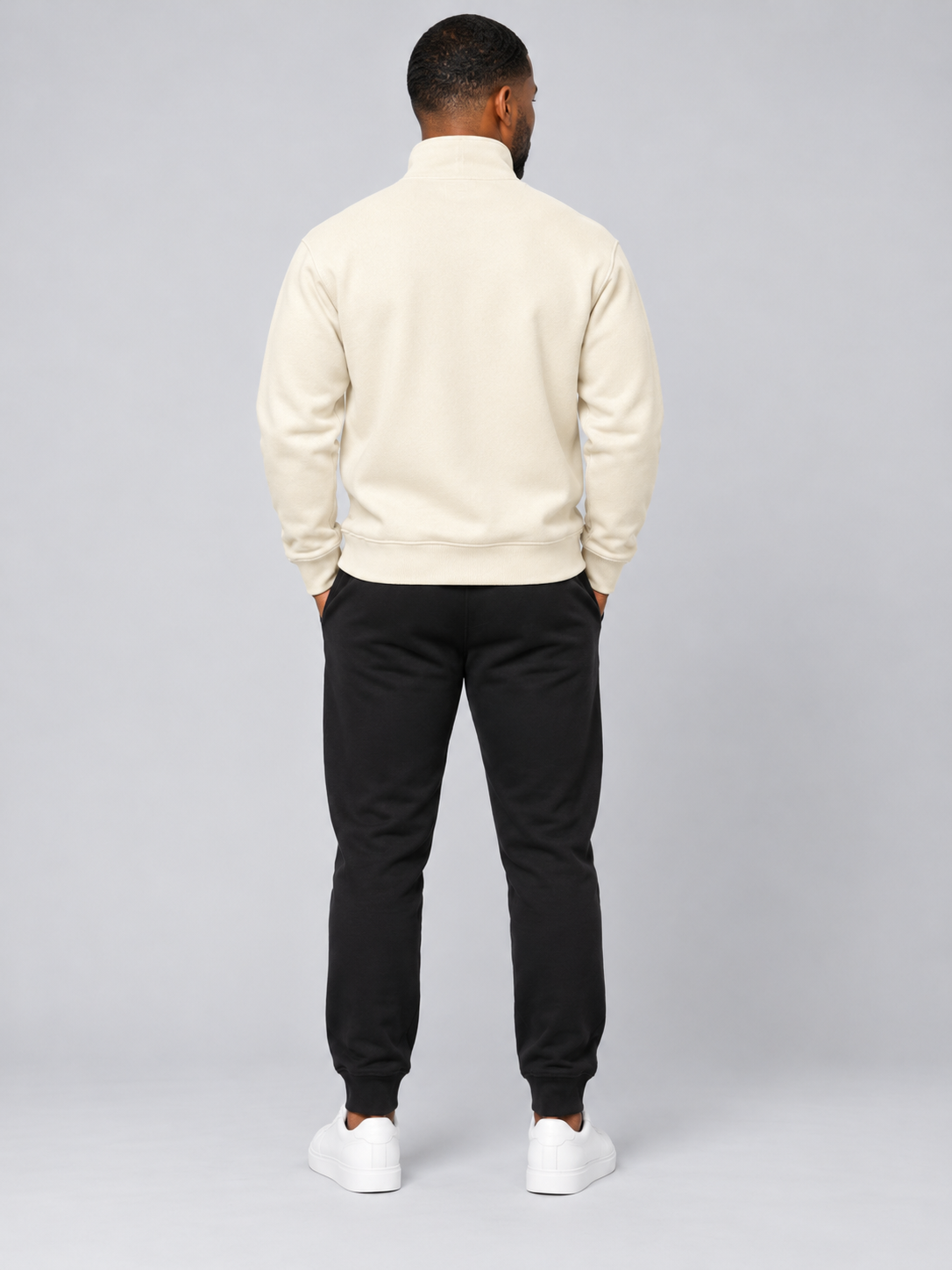 Men's Off White Colour Regular Fit Primium Sweatshirt