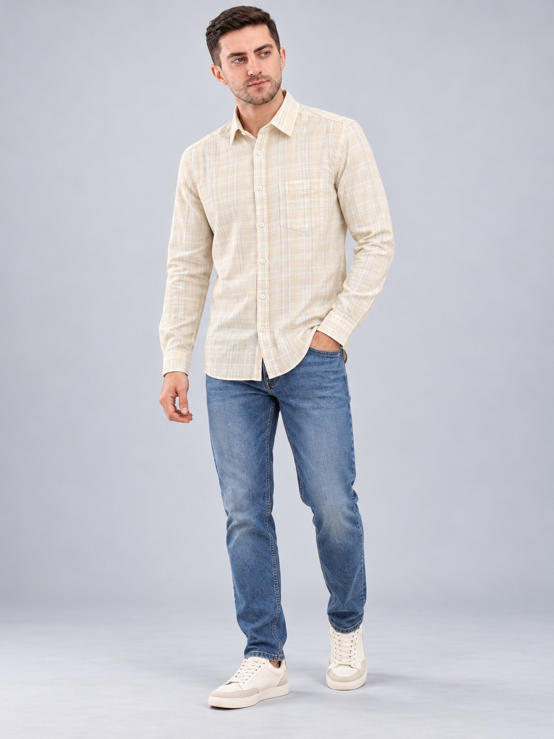 Men’s Premium Checked Casual Shirt