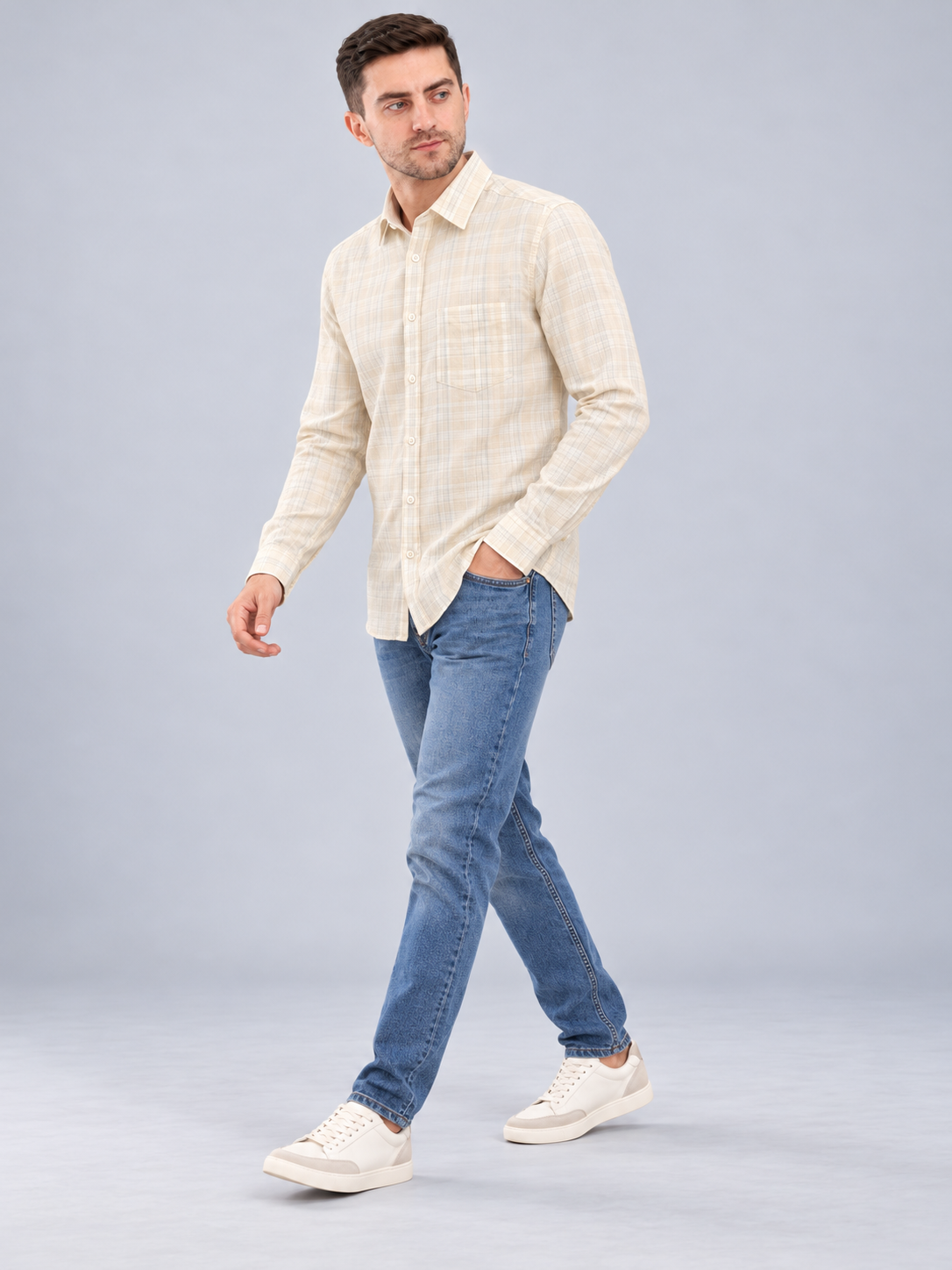 Men’s Premium Checked Casual Shirt