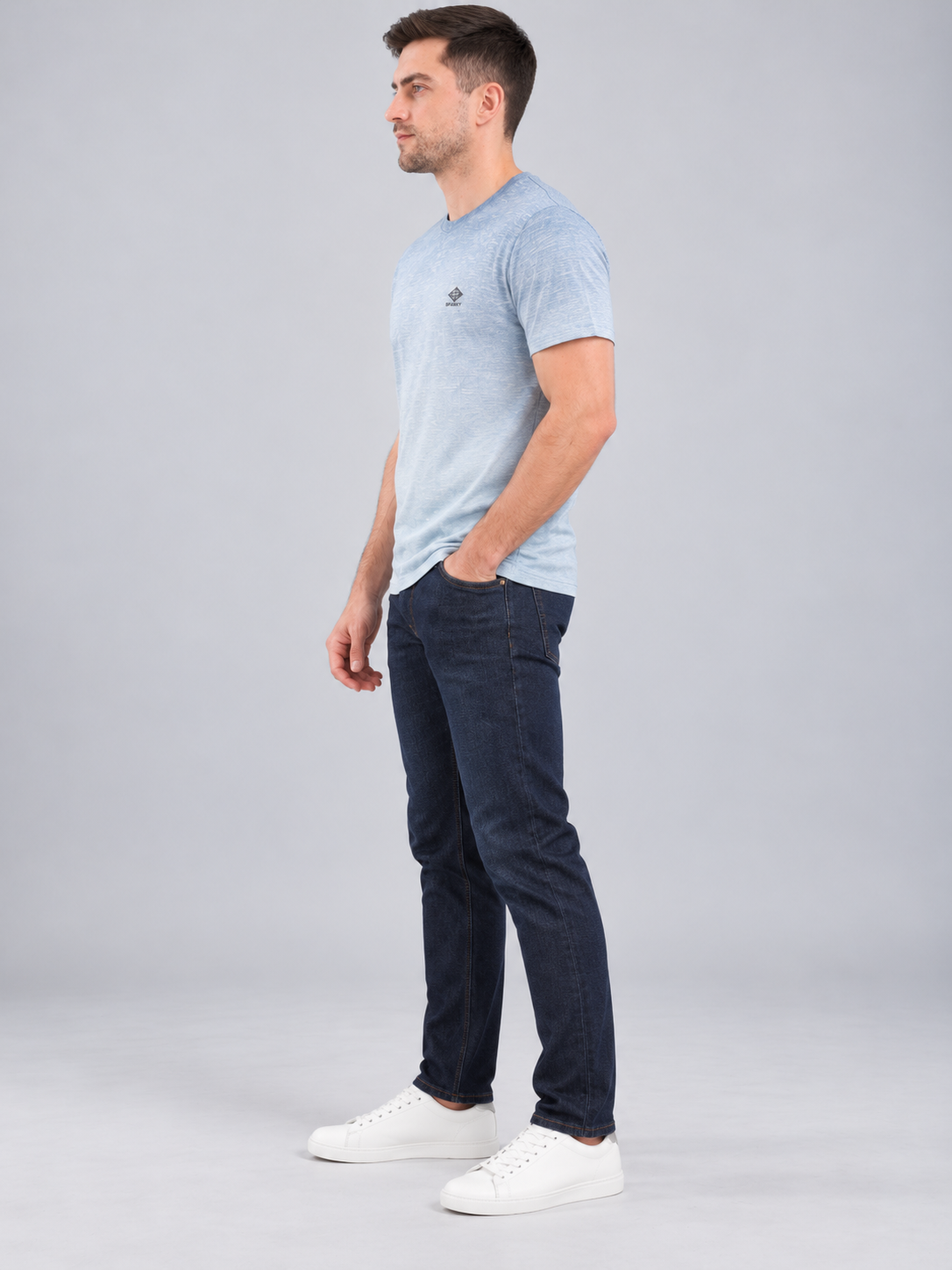 Men’s Premium Cotton Blend Half Sleeve T-Shirt