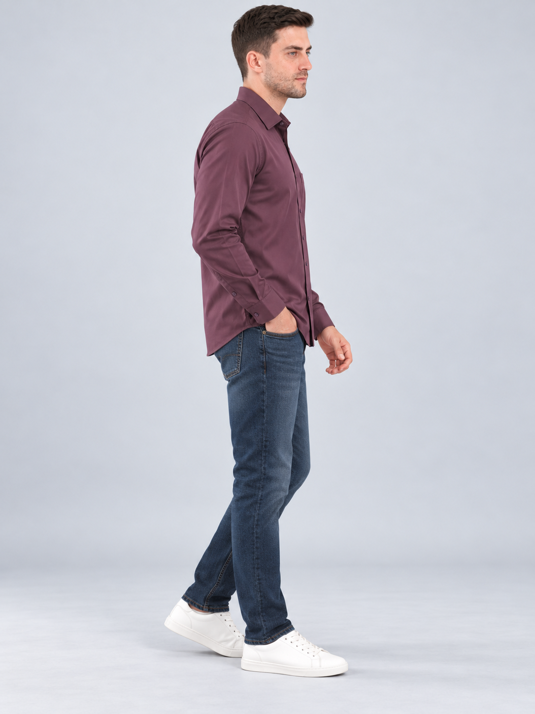 Men’s Premium Plain Casual Shirt