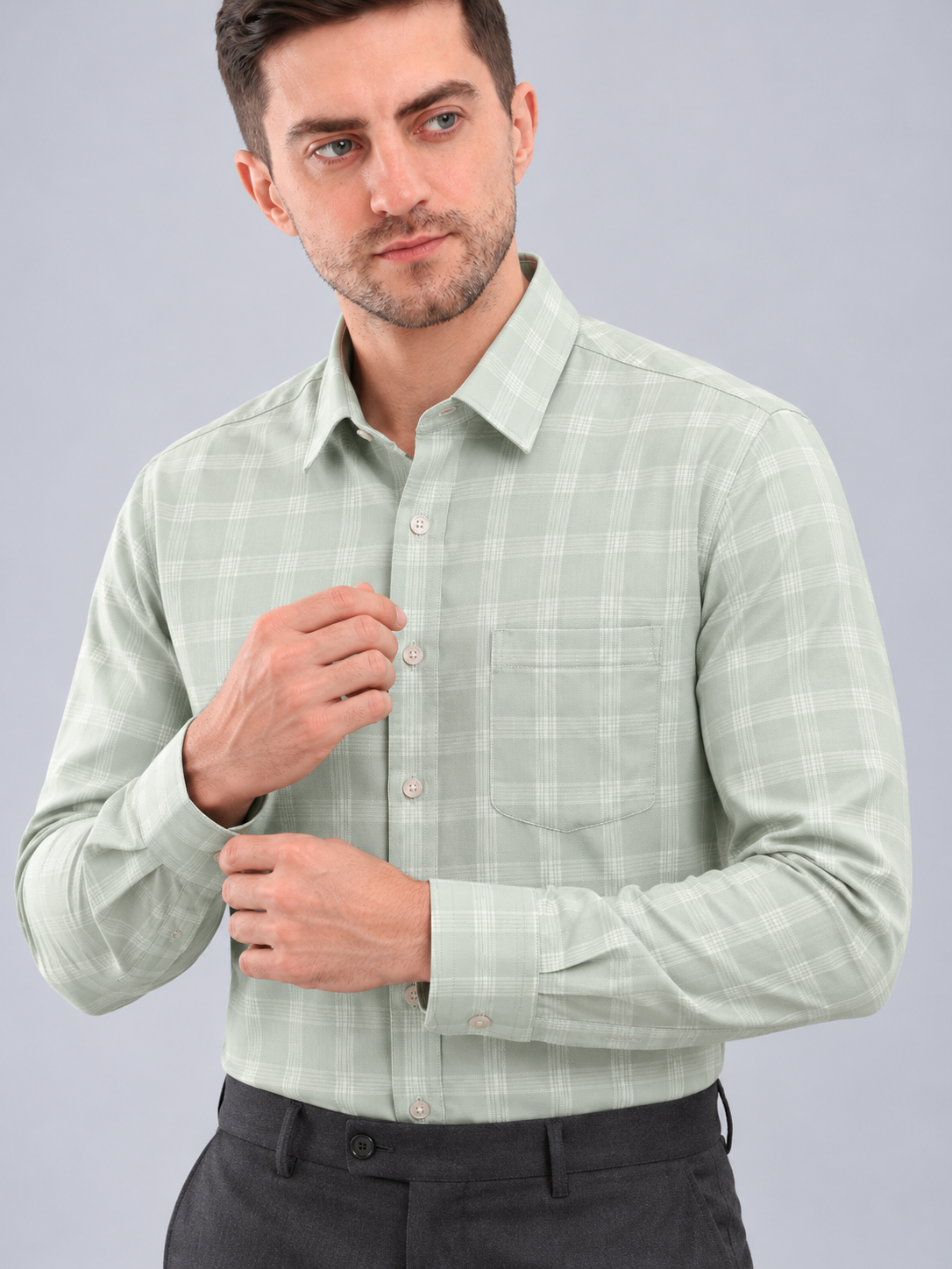 Men’s Premium Checked Formal Shirt