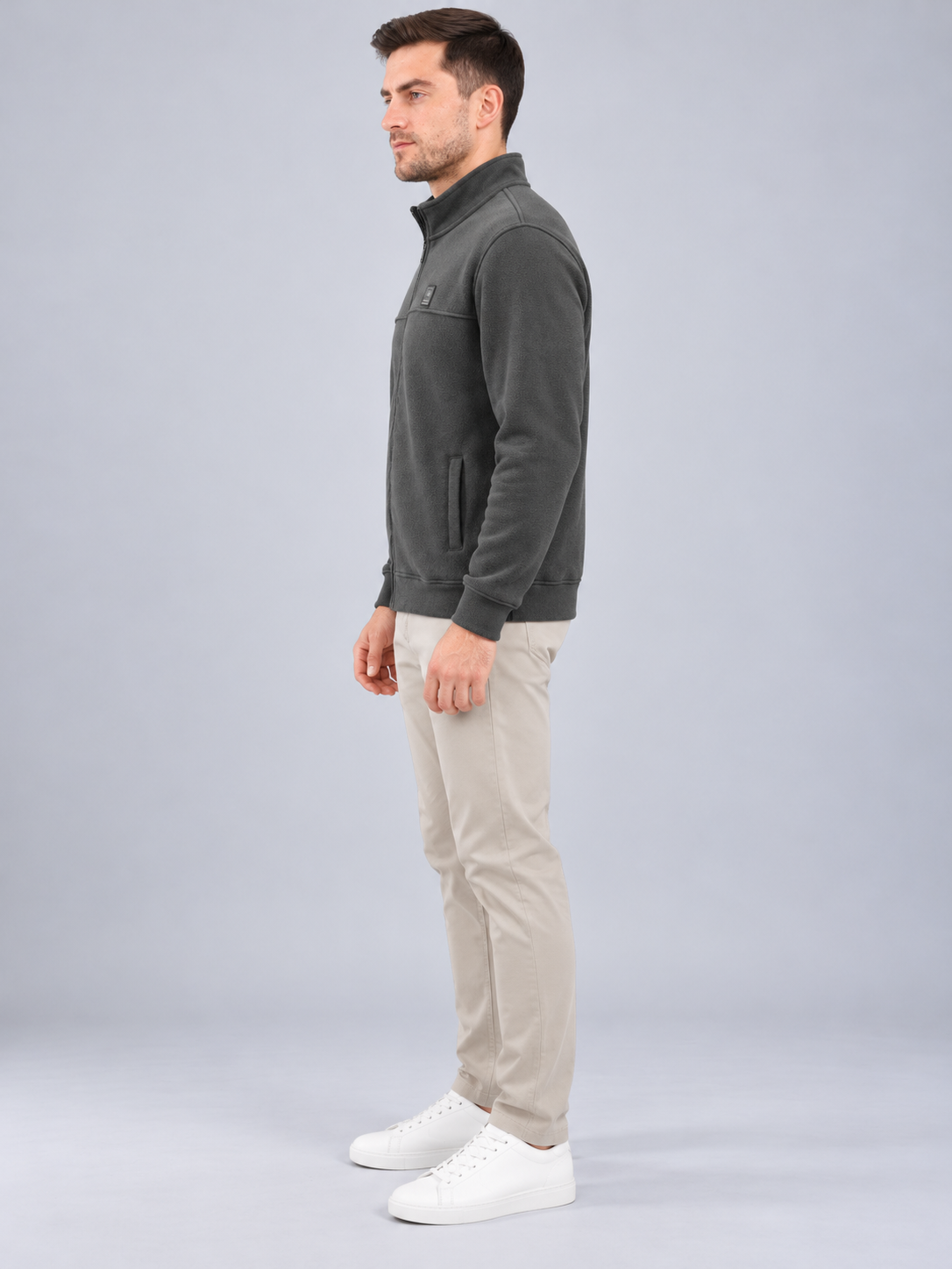 Men’s Premium Full-Zipper Casual Sweatshirt