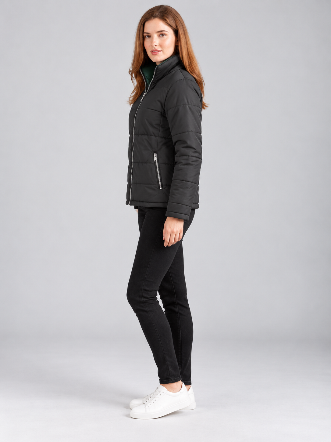 Women’s Stylish Round Neck Casual Jacket