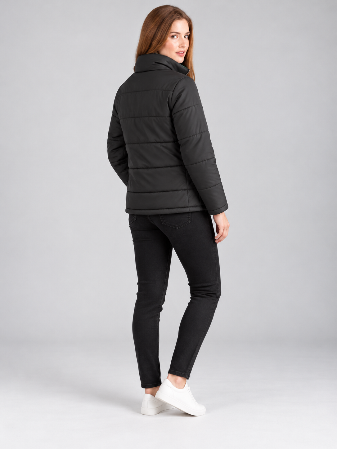 Women’s Stylish Round Neck Casual Jacket