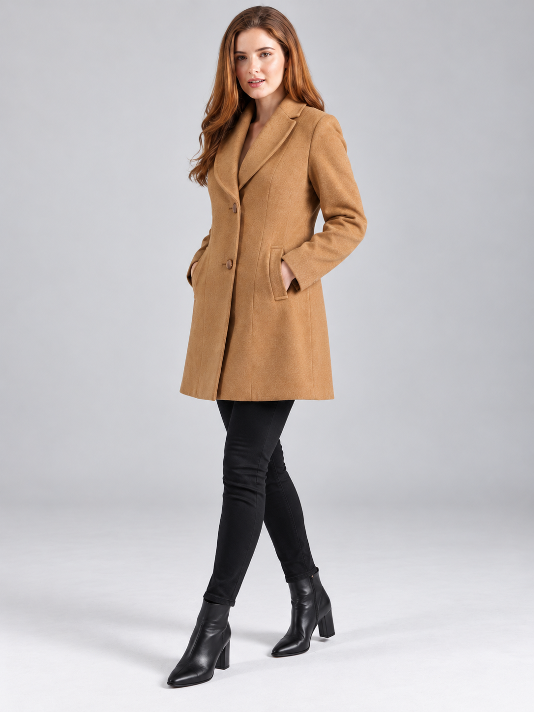 Women’s Premium Long Blazer with Shawl Collar