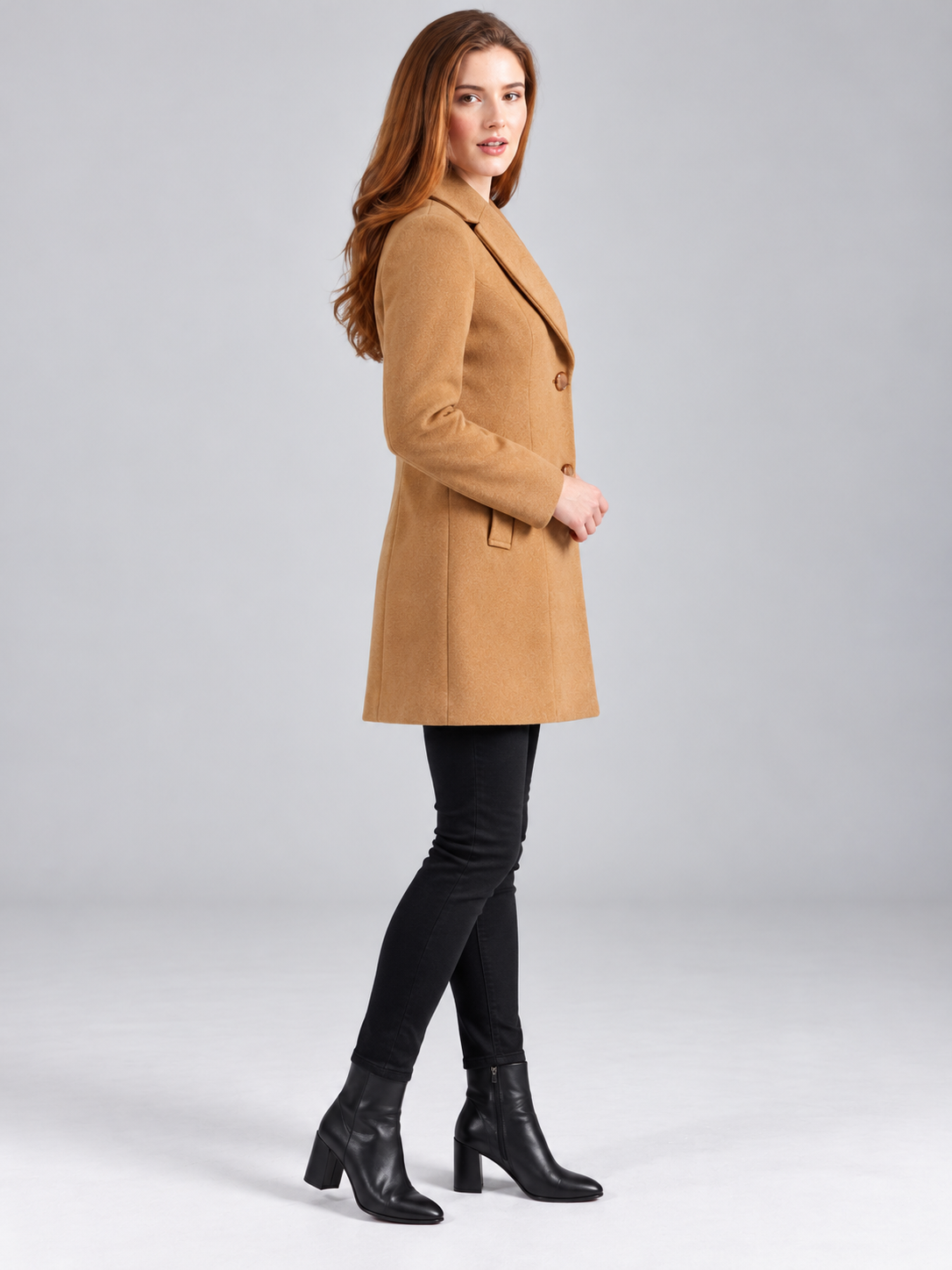 Women’s Premium Long Blazer with Shawl Collar